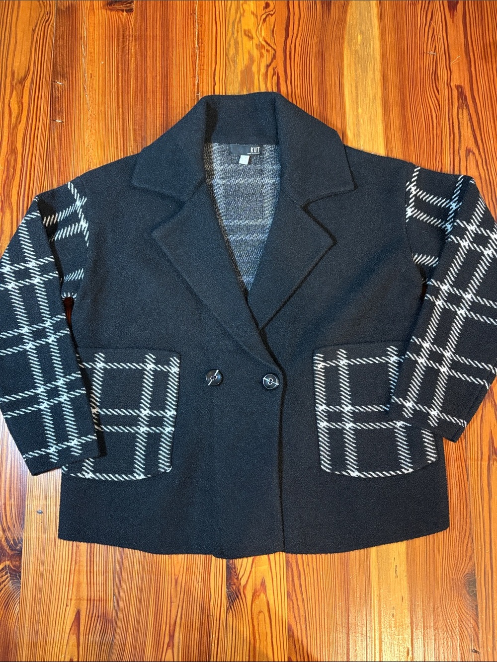 KUT from the Kloth Azalea Knit Sweater Coat, Size Small